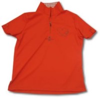 P104 polo運動衫訂造 半胸拉鏈 polo運動衫訂製 polo運動衫製造商     紅色